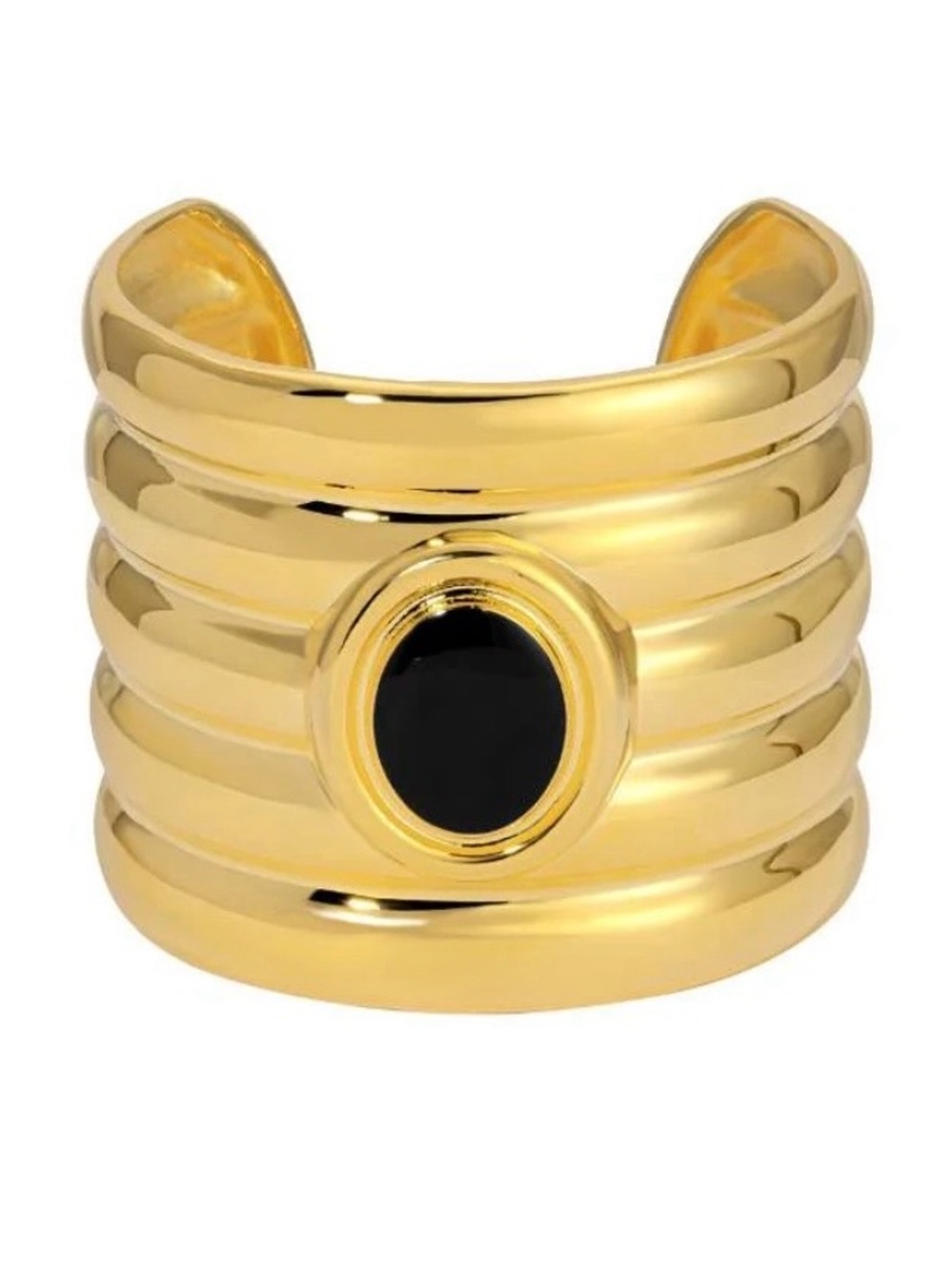Brand new, onyx & gold Clarke Cuff by heaven mayhem - plastic wrap still on